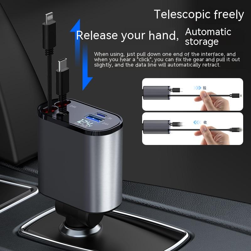 TurboChargePRO ™-4-in-1 car charger for fast charging