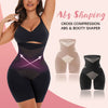 Cross Compression belly and hip shapewear-black+beige (1+1 free)