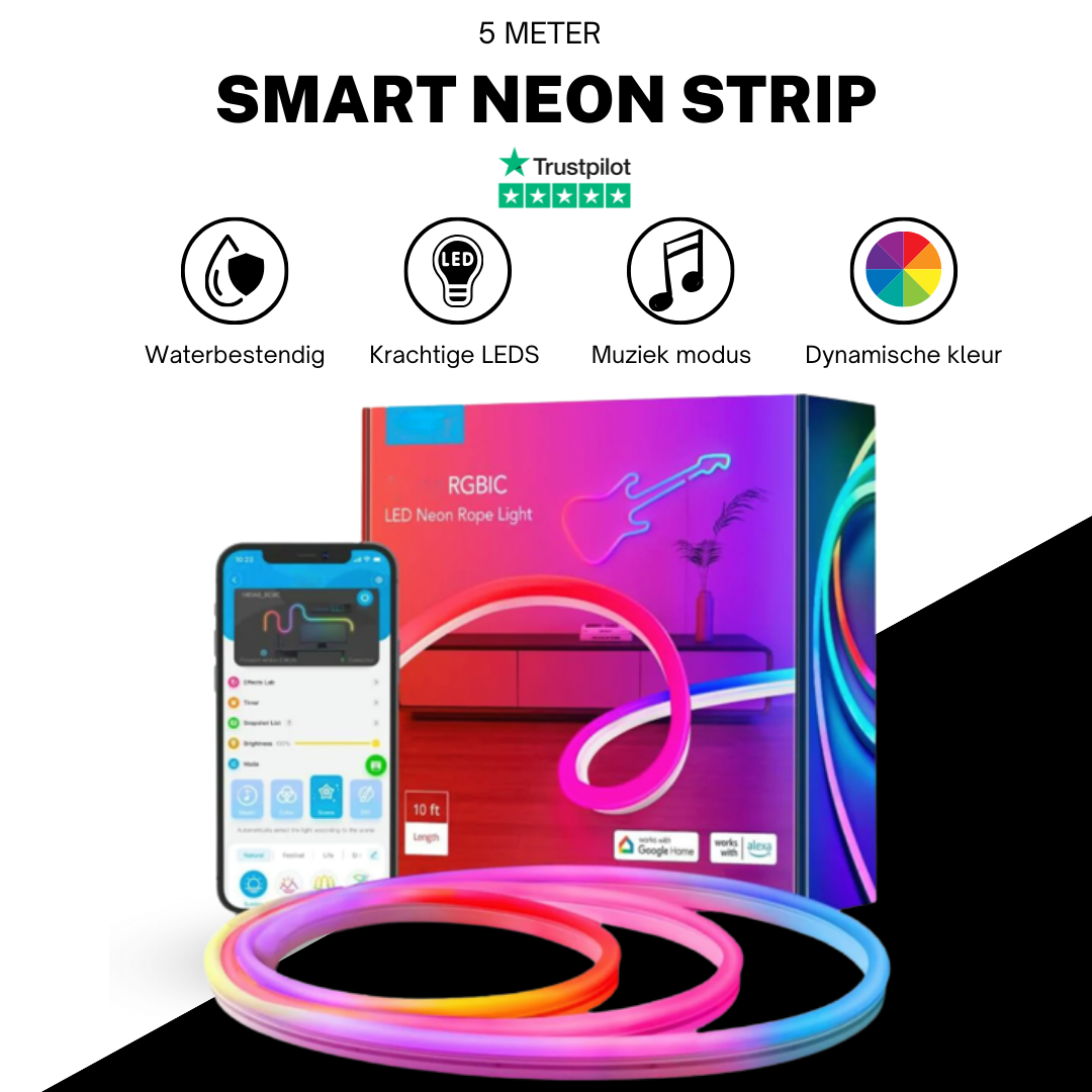NeonSpectra™ - Slimme Neonstrip met Kleurvariaties