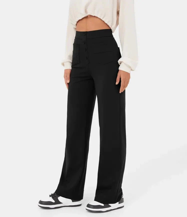 Chicwaist ™ high -waisted elastic casual pants