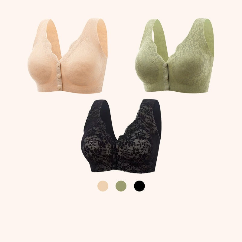 Zero Feel | Fully covering lace bra with front closure (1+1 free)