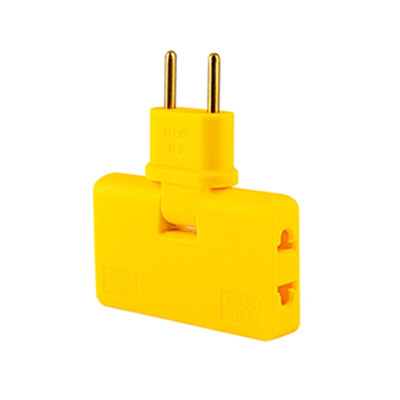 180 ° degrees rotatable 3-time socket (EU plug)