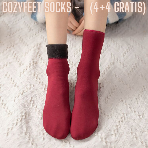 CozyFeet Socken - Winter-Samt-Socken (4+4 FREE)